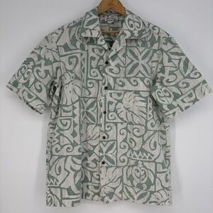 Vtg Malihini Hawaiian Aloha Shirt XL Island Tropical Beach 90s Hawaii Coastal
